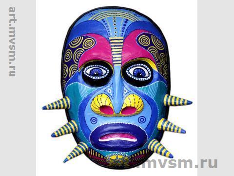 Шаломова Анна . Этническая маска поп-арт «Удивлённый шаман»