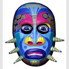 Этническая маска поп-арт «Удивлённый шаман»