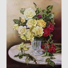 Натюрморт с розами в вазе