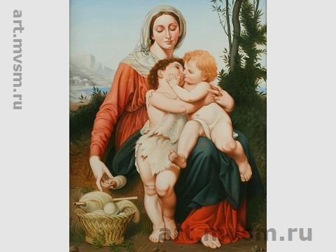 Епифанов Павел . Копия картины Вильяма Бугро «Св. Семейство с Иоанном Крестителем (1863)»
