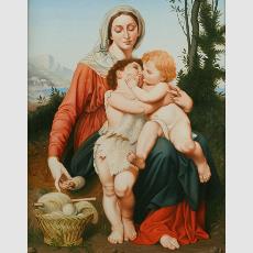 Копия картины Вильяма Бугро «Св. Семейство с Иоанном Крестителем (1863)»
